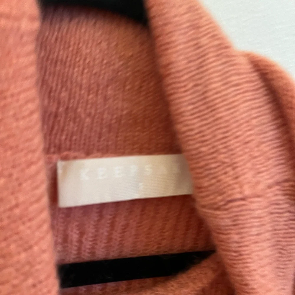 Keepsake Pink Peach Mohair Sweater, size small